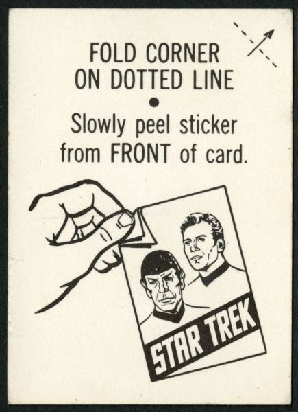 1976 Topps Star Trek Stickers